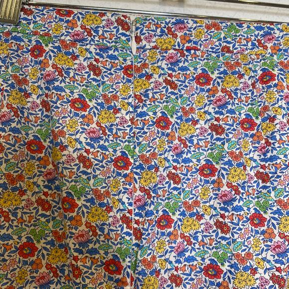 J. Crew Liberty Fabric Floral Trumpet Hem Midi Skirt EUC Sz 14 Cotton - Picture 3 of 10